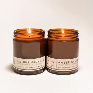 Набор свечей Let’s Get Cozy: Amber Santal and Jasmine Magnolia